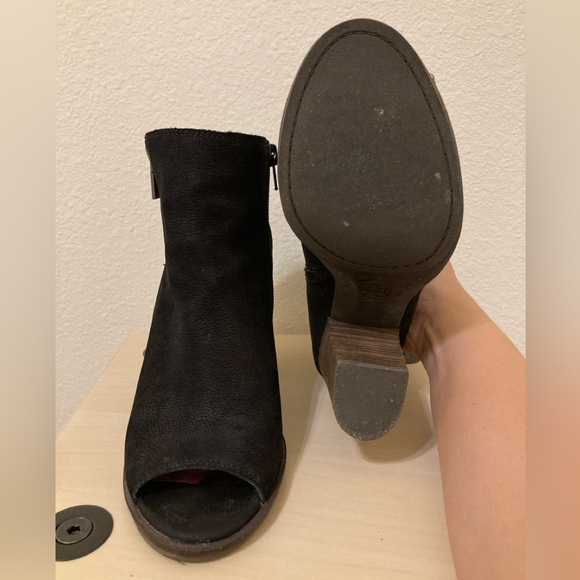 Lucky Brand Black Peep-Toe Ankle Booties - Picture 11 of 11